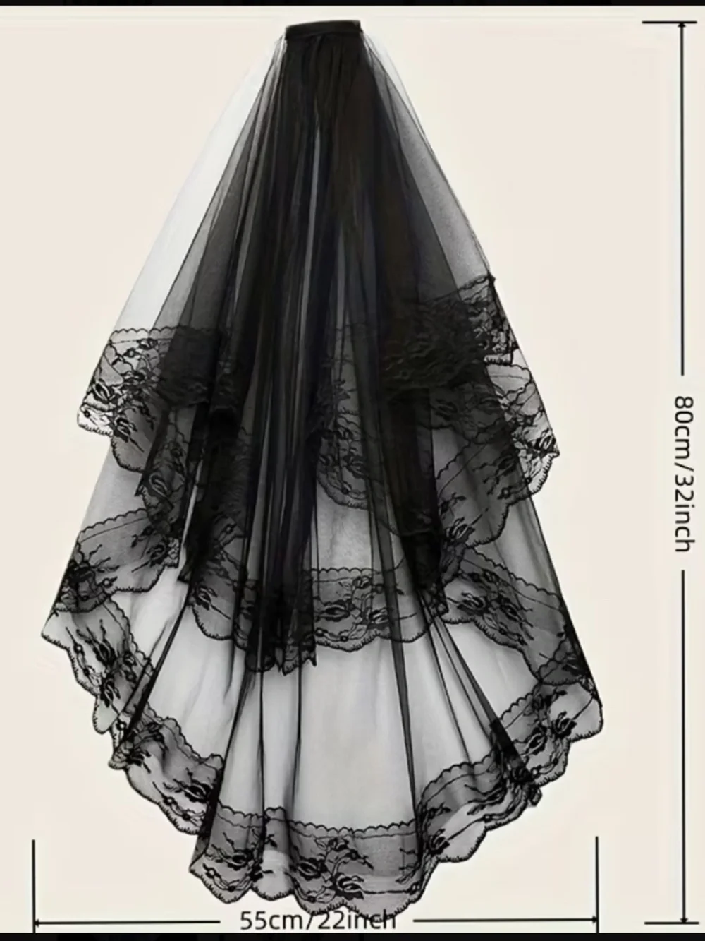 Black Lace Veil